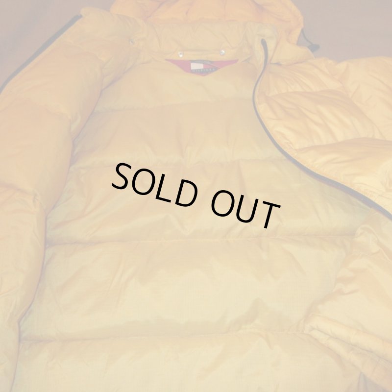 画像9: USED 90's TOMMY HILFIGER トミーヒルフィガー フード付き ダウンジャケット YEL / 231211 (9)