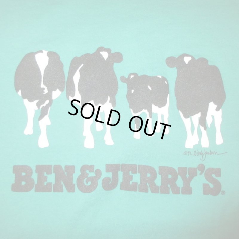 画像1: USED 90's BEN&JERRY'S ベン＆ジェリーズ アイスクリーム Tシャツ GRN / 231219 (1)