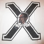 画像1: USED 90's MALCOM X マルコムX 革命家 ブラックカルチャー Tシャツ WHT / 231219 (1)