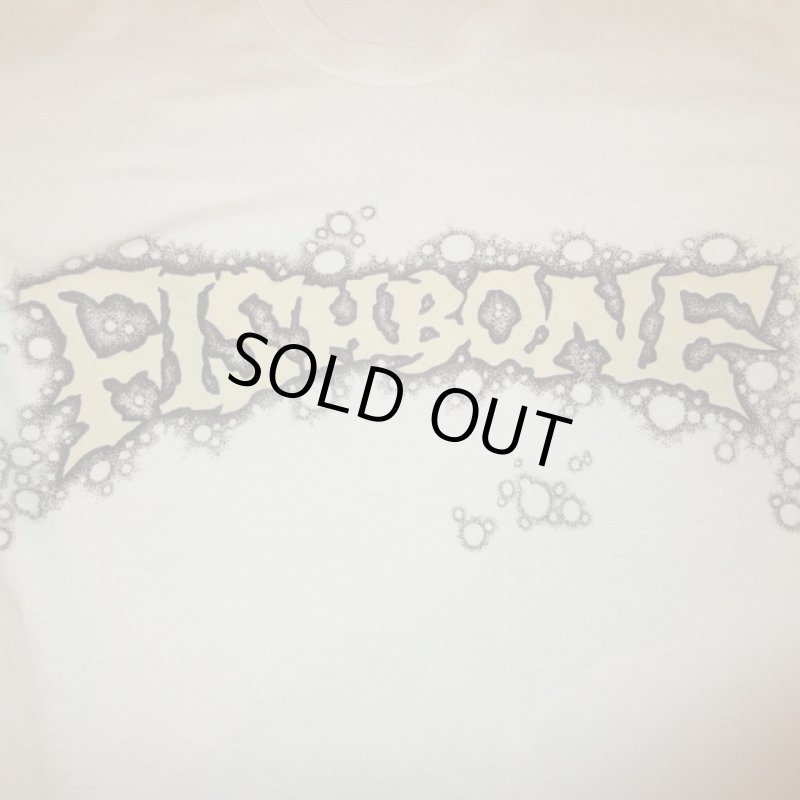 画像1: USED 90's FISHBONE フィッシュボーン PUSHEAD レアバージョン Tシャツ WHT / 240106 (1)