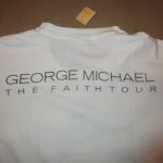 画像4: USED 80's GEORGE MICHAEL ジョージマイケル THE FAITH TOUR Tシャツ WHT / 240106 (4)