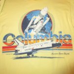 画像3: USED 80's NASA Columbia スペースシャトル 長袖 Tシャツ YEL / 240206 (3)