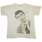 画像2: USED 90's Mr.Bean ミスタービーン コメディアン フォト Tシャツ WHT / 240206 (2)