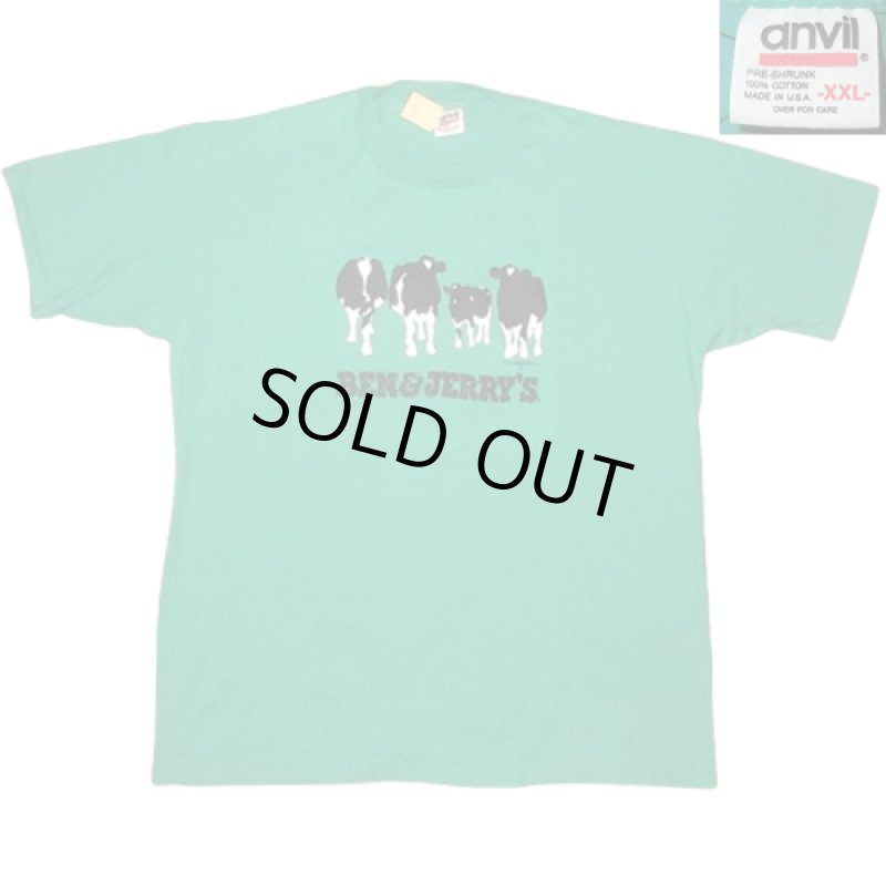 画像2: USED 90's BEN&JERRY'S ベン＆ジェリーズ アイスクリーム Tシャツ GRN / 231219 (2)