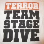 画像1: USED 00's TERROR テラー TEAM STAGE DIVE ハードコア  Tシャツ WHT / 240304 (1)