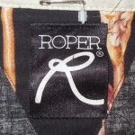 画像3: USED 90's ROPER ローパー 矢 ストライプ ウエスタンシャツ BLK / 240312 (3)