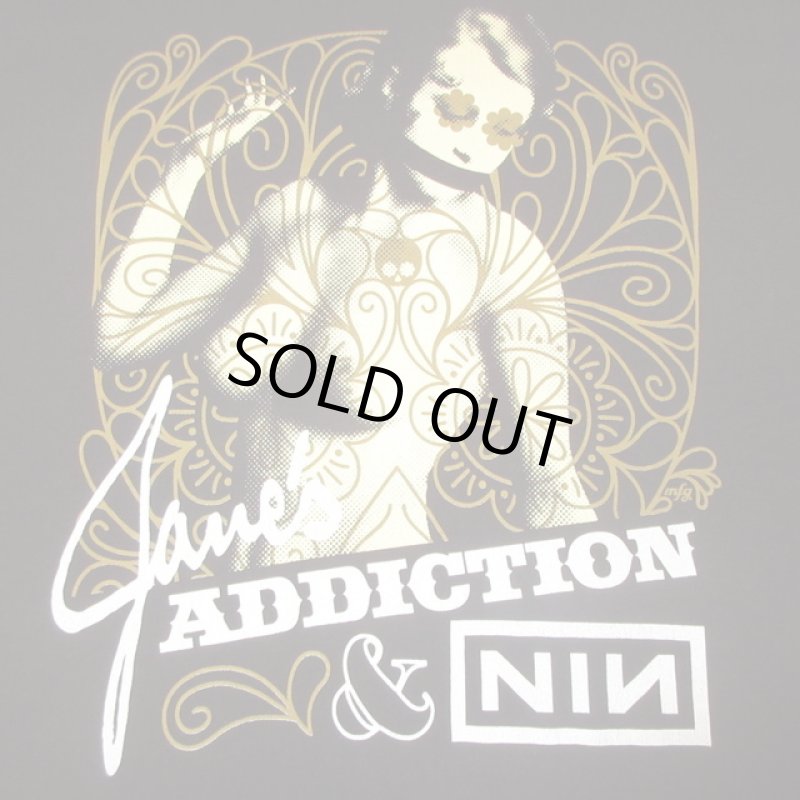 画像1: USED 00's JANE'S ADDICTION × NINE INCH NAILS パッケージTOUR Tシャツ BLK / 240304 (1)