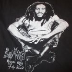 画像1: USED 90's BOB MARLEY ボブマーリー レゲエ Tシャツ BLK / 240515 (1)