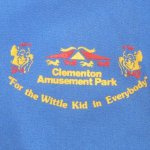 画像4: USED 90's Clementon Amusement park ワークシャツ 半袖 ワークシャツ BLUE / 240515 (4)