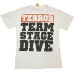 画像3: USED 00's TERROR テラー TEAM STAGE DIVE ハードコア  Tシャツ WHT / 240304 (3)