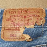 画像8: USED 90's Levi's リーバイス 501 USA製 セルフカスタム デニム ジーンズ BLUE / 240610 (8)