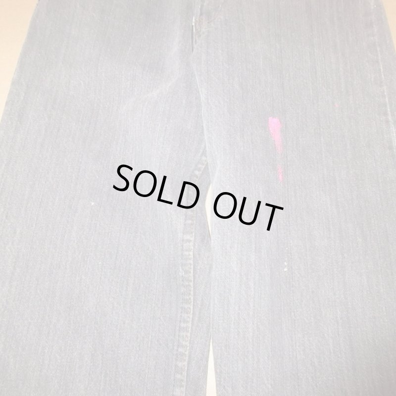 画像9: USED 80's Levi's リーバイス 705? ステューデントモデル USA製 先染め ブラックデニム ジーンズ BLK / 240610 (9)