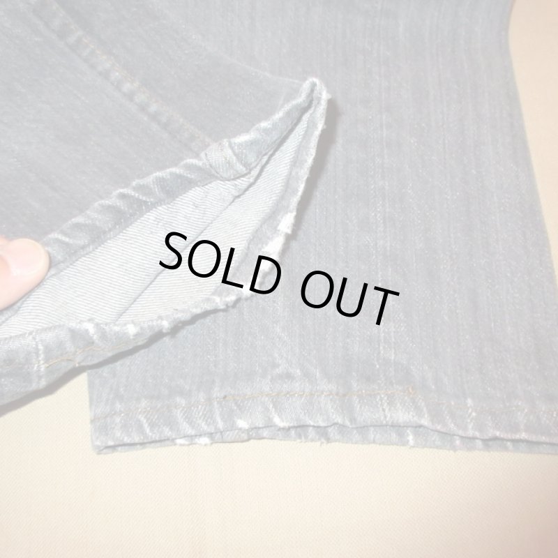 画像10: USED 80's Levi's リーバイス 705? ステューデントモデル USA製 先染め ブラックデニム ジーンズ BLK / 240610 (10)