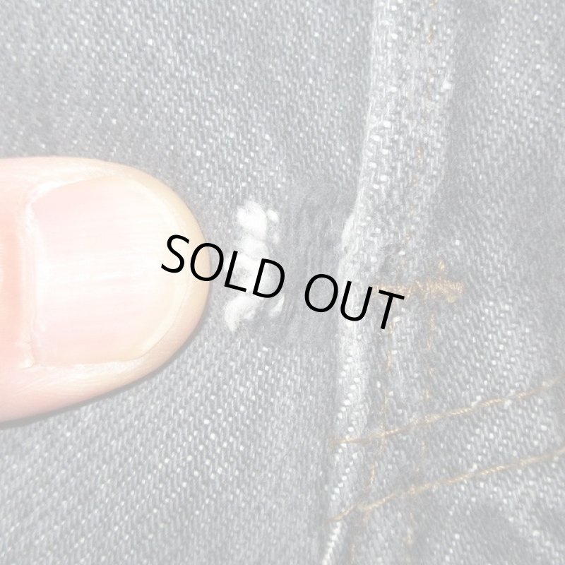 画像11: USED 80's Levi's リーバイス 705? ステューデントモデル USA製 先染め ブラックデニム ジーンズ BLK / 240610 (11)