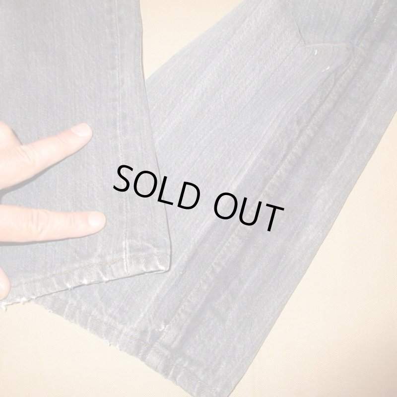 画像7: USED 80's Levi's リーバイス 705? ステューデントモデル USA製 先染め ブラックデニム ジーンズ BLK / 240610 (7)