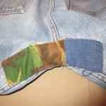 画像12: USED 90's Levi's リーバイス 501 USA製 セルフカスタム デニム ジーンズ BLUE / 240610 (12)