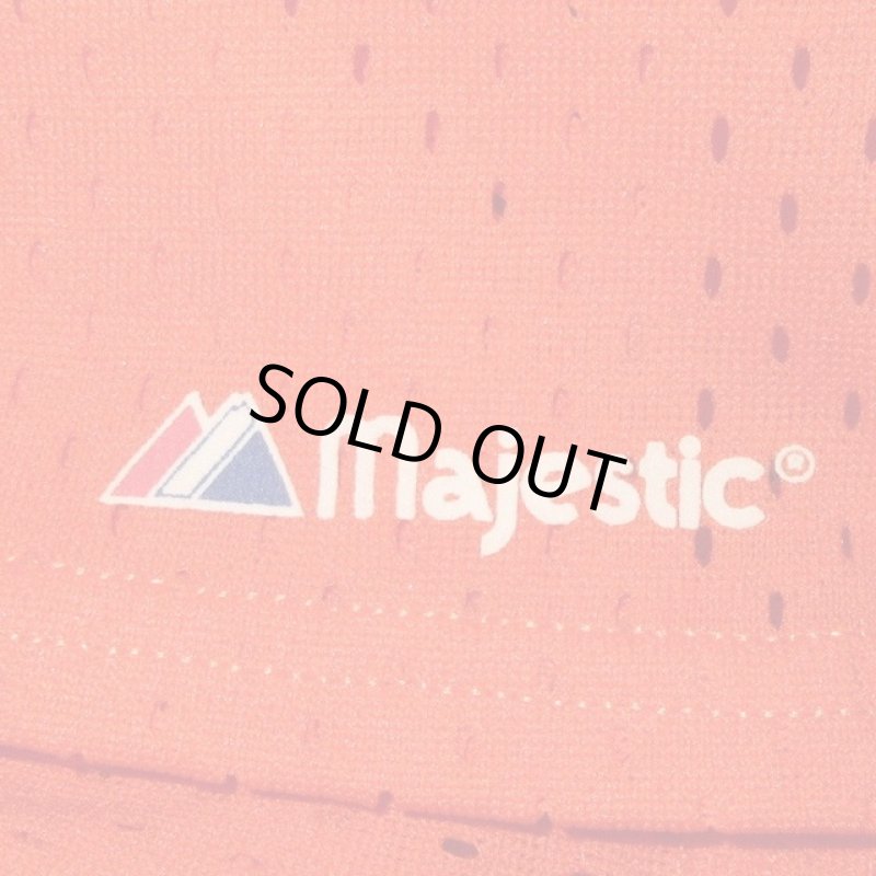 画像4: USED 90's Majestic マジェスティック MLB オリオールズ ベースボール メッシュ Tシャツ ORG / 240609 (4)