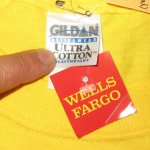 画像4: DEADSTOCK 00's WELLS FARGO ウェルズファーゴ 企業物 Tシャツ YEL / 240618 (4)