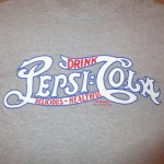 画像1: USED 80's PEPSI COLA ペプシコーラ 企業物 Tシャツ GRY / 240618 (1)