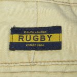 画像3: USED 00's RUGBY RALPH LAUREN ラルフローレン ラグビー スカル 刺繍 コットンパンツ BEI / 240723 (3)