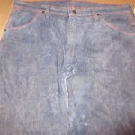 画像4: USED 70's WRANGLER ラングラー デニム ペインターパンツ SCOVILL ZIP NVY / 240723 (4)