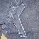 画像9: USED 70's WRANGLER ラングラー デニム ペインターパンツ SCOVILL ZIP NVY / 240723 (9)