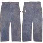 画像1: USED 70's WRANGLER ラングラー デニム ペインターパンツ SCOVILL ZIP NVY / 240723 (1)