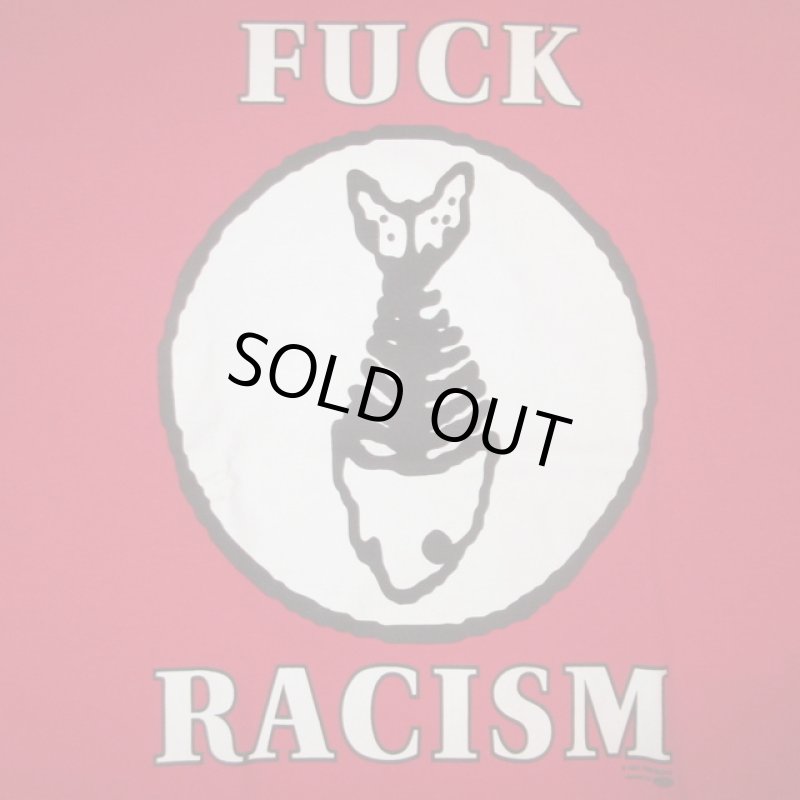 画像1: USED 90's FISHBONE フィッシュボーン FXXK RACISM レアバージョン Tシャツ RED / 240801 (1)