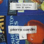 画像3: USED 90's Pierre Cardin ピエールカルダン インディアンヘッド 総柄 プリント レーヨン 半袖シャツ MIX / 240808 (3)