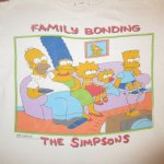 画像1: USED 80's THE SIMPSONS シンプソンズ アメコミ キャラクター Tシャツ WHT / 240819 (1)