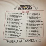 画像4: USED 90's WEIRD AL YANKOVIC ヤンコヴィック TOURING WITH SCISSORS Tシャツ WHT / 240908 (4)