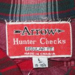 画像3: USED 60's arrow アロー HUNTER CHECKS ハンターチェック オンブレ レーヨンシャツ CHK / 240924 (3)