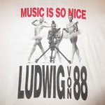 画像3: USED 90's LUDWIG VON 88 ルードヴィヒボン88 フランス バンド 長袖 Tシャツ WHT / 241008 (3)