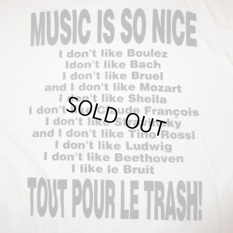 画像4: USED 90's LUDWIG VON 88 ルードヴィヒボン88 フランス バンド 長袖 Tシャツ WHT / 241008 (4)