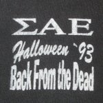 画像6: USED 90's SIGMA ALPHA EPSILON フラタニティ ハロウィン 長袖Tシャツ BLK / 241029 (6)