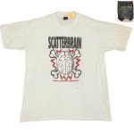 画像2: USED 90's SCATTERBRAIN スキャッターブレイン HERE COMES TROUBLE Tシャツ WHT / 241008 (2)