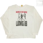 画像1: USED 90's LUDWIG VON 88 ルードヴィヒボン88 フランス バンド 長袖 Tシャツ WHT / 241008 (1)