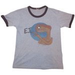 画像1: USED 80's E.T. SF映画 ムービー Tシャツ リンガー BLUE / 241029 (1)