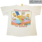 画像2: USED 80's THE SIMPSONS シンプソンズ アメコミ キャラクター Tシャツ WHT / 240819 (2)