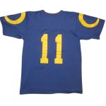 画像2: USED 80's Rawlings ローリングス NFL RAMS フットボール ナンバリング Tシャツ NVY / 240819 (2)