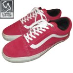 画像1: USED 00's VANS SYNDICATE バンズ シンジケート OLDSKOOL スニーカー RED / 240909 (1)