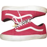 画像2: USED 00's VANS SYNDICATE バンズ シンジケート OLDSKOOL スニーカー RED / 240909 (2)