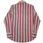 画像2: USED 60's WASHINGTON DEE CEE ワシントンディーシー ストライプ ラメ入り ウエスタンシャツ GRY×RED / 240924 (2)