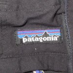 画像2: USED 90's patagonia パタゴニア ナイロン オーバーパンツ サスペンダー BLK / 241204 (2)