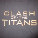 画像1: USED 00's CLASH OF THE TITANS タイタンの戦い ムービー プロモ Tシャツ BLK / 250303 (1)