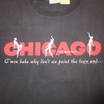 画像1: USED 90's CHICAGO THE MUSICAL シカゴ ミュージカル Tシャツ BLK / 250303 (1)