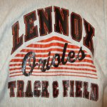 画像6: USED 90's LENNOX TRACK&FIELD カレッジ RWタイプ スウェット 霜降GRY / 250314 (6)