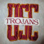 画像3: USED 90's USC TROJANS カレッジ RWタイプ スウェット 霜降GRY / 250314 (3)