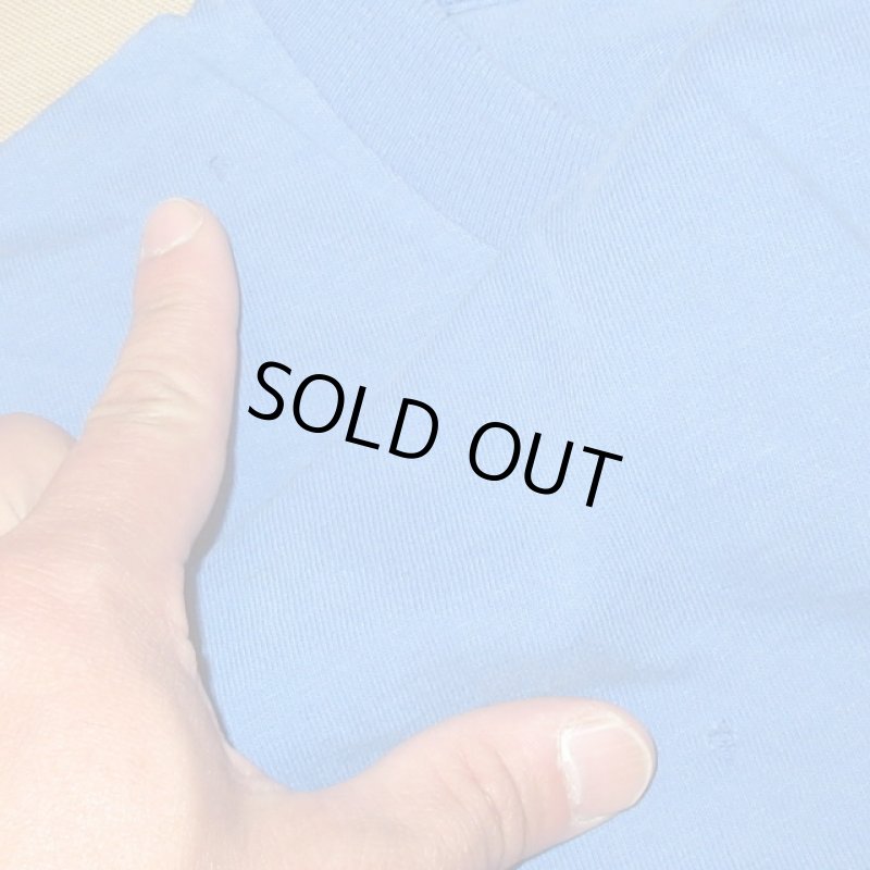 画像9: USED 80's TRUCKER トラッカー オールドスクール Tシャツ BLUE / 250417 (9)