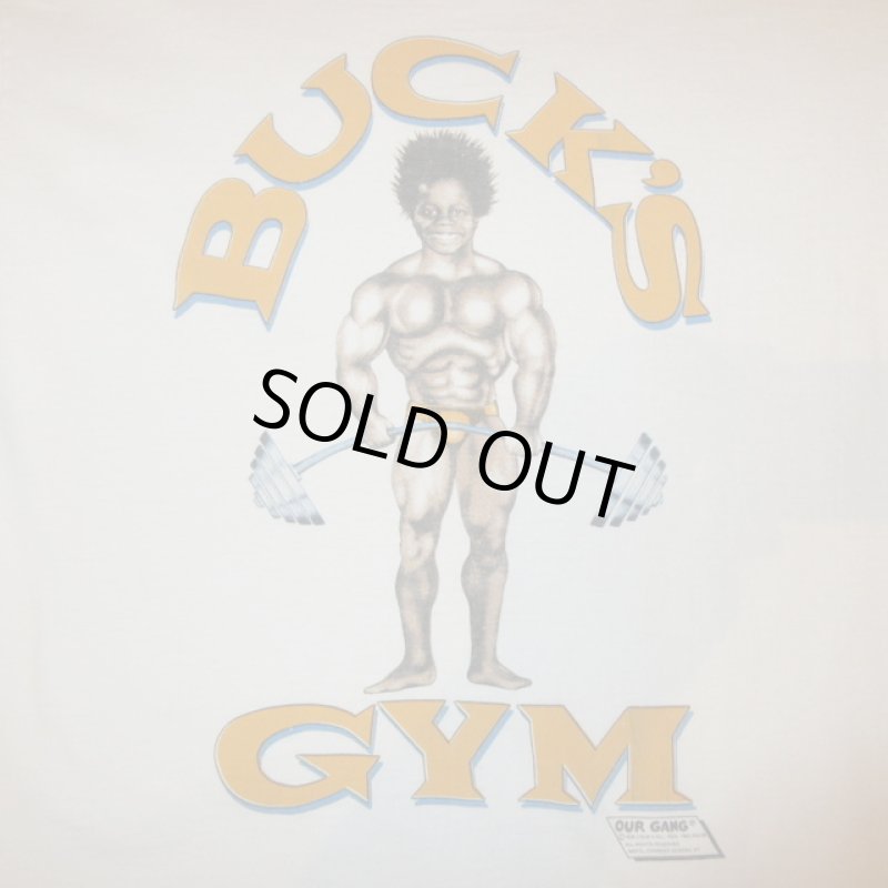画像1: USED 90's BUCK'S GYM OUR GANG ちびっこギャング BUCKWHEAT 映画 ムービー Tシャツ WHT / 250417 (1)